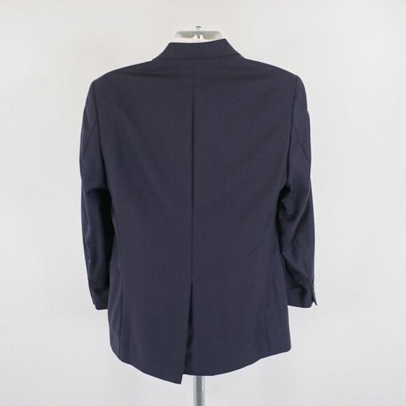 Lauren Ralph Lauren Wool Basketweave Blue‎ Blazer 40R 2 Button Tagged 38R - Picture 6 of 14